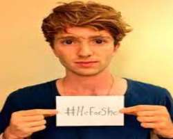 The actor supports the 'HeForShe' feminism campaign.